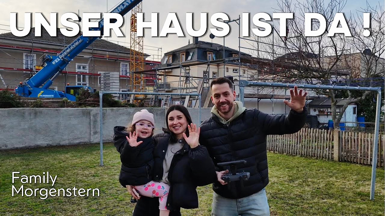 Hausaufbau in einem Tag! Unser Fertighaus ist da . 