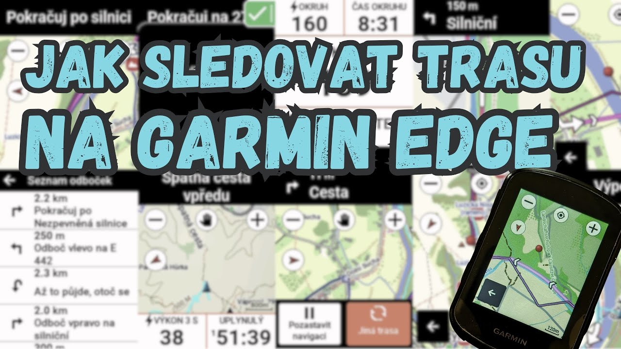 Navigace v cyklocomputeru Garmin Edge - upozornění na odbočky, routování pro MTB nebo silnici