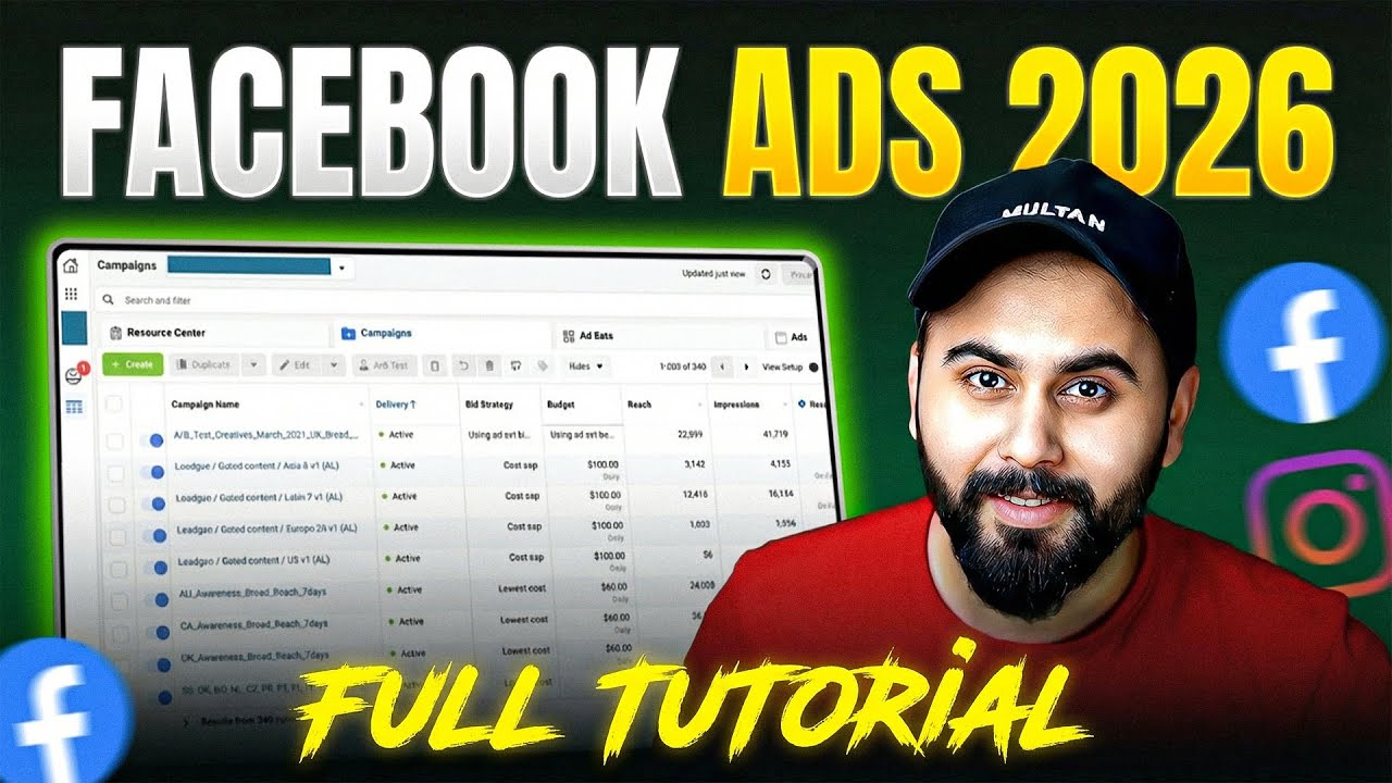 Facebook Ads Full Course 2026 | Complete Facebook Ads from Beginners to Advance