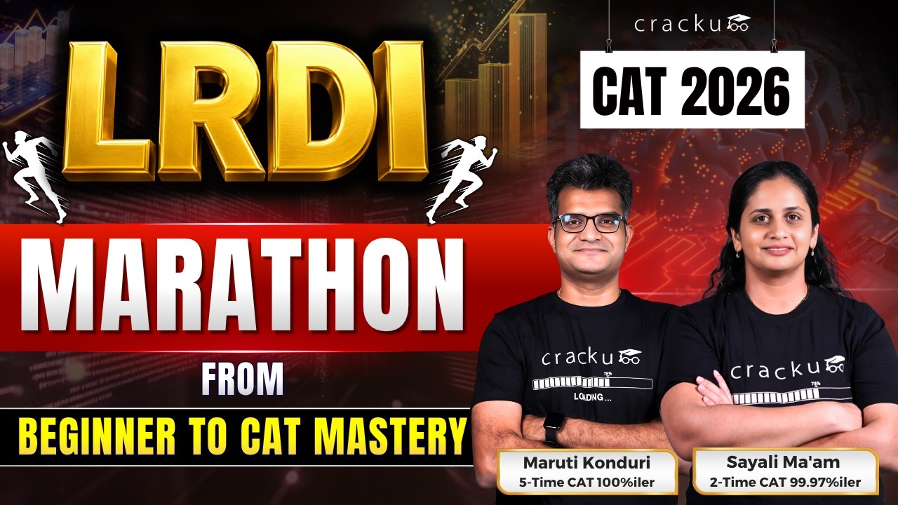 CAT 2026 LRDI Marathon From Beginner to CAT Mastery 🔴 Live by Maruti Sir & Sayali Mam