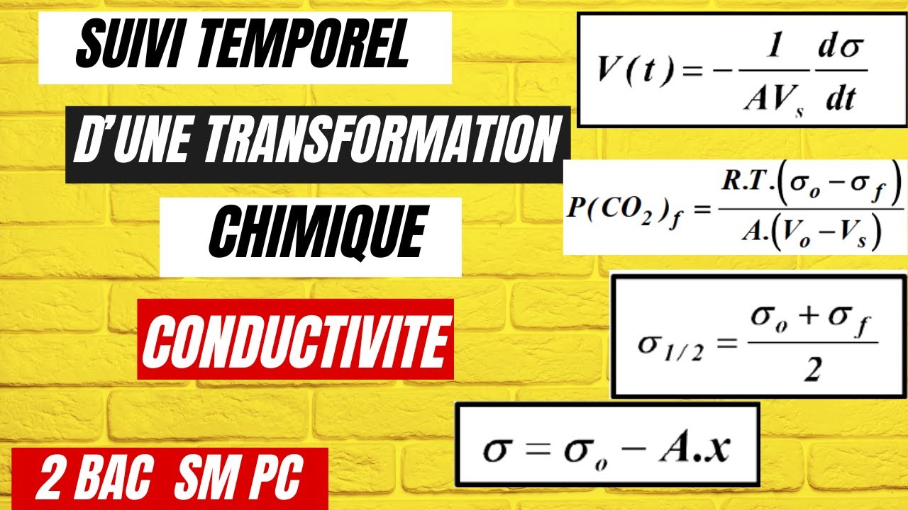 Suivi temporel d'une transformation chimique Par mesure de conductivite -2BACPC SM-
