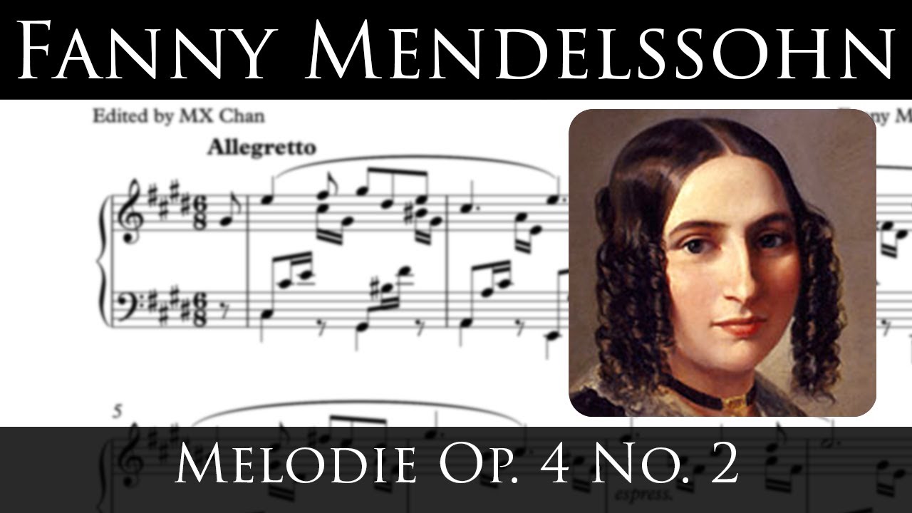 Fanny Mendelssohn - Melodie Op. 4, No. 2 (Sheet music)
