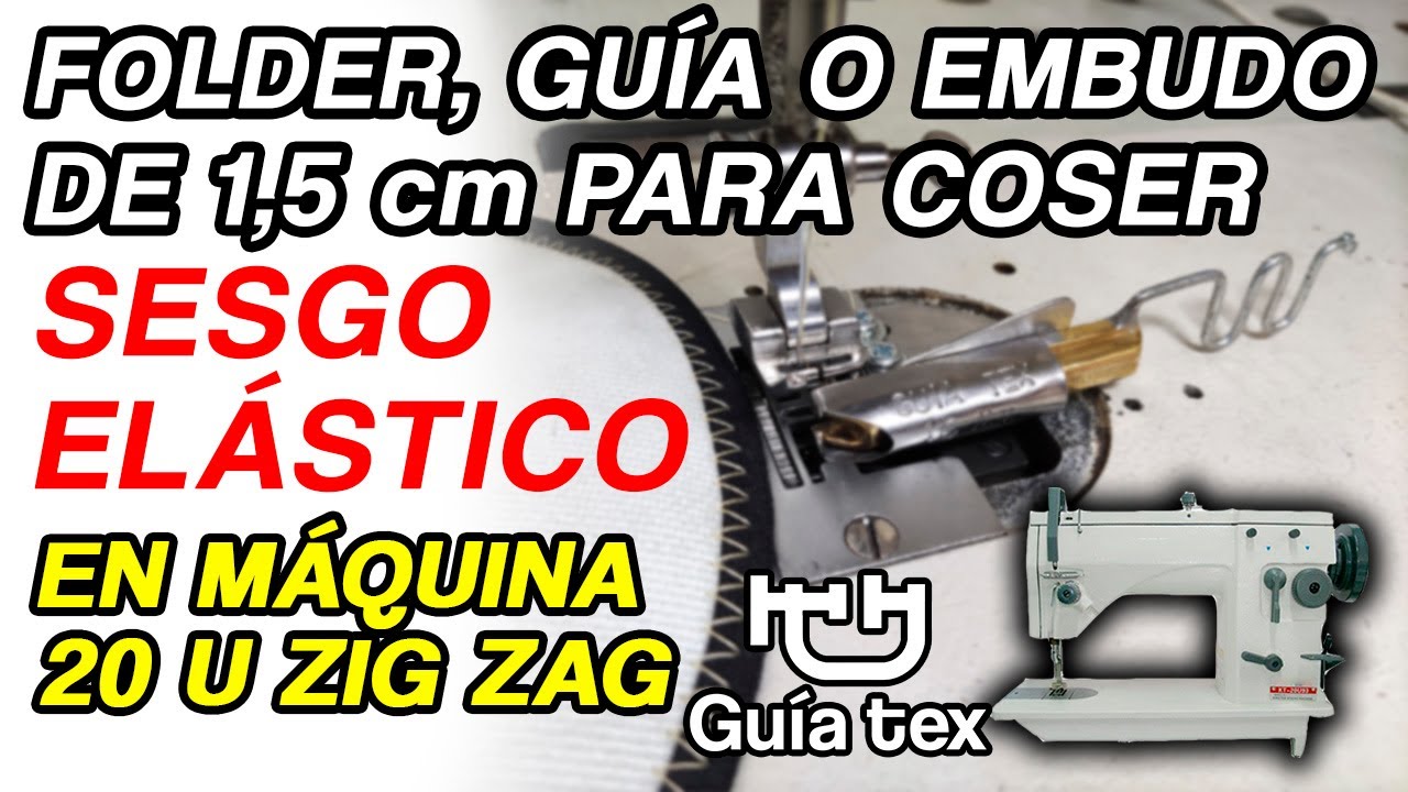 ¿Cómo coser sesgo elástico en máquina 20U Zig zag? 👟