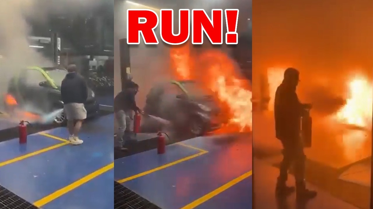 EV Fire in an Auto Shop: Wrong Tool. Wrong Fire