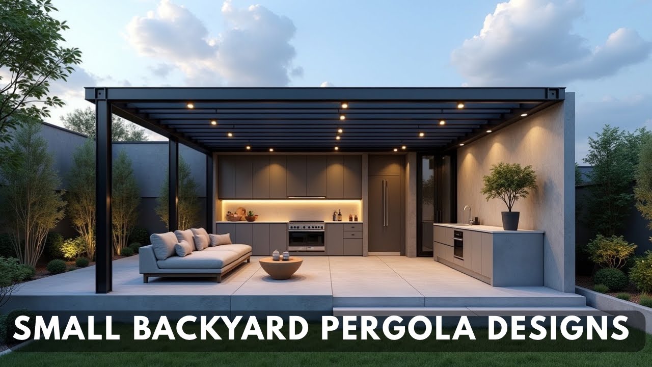 Modern Pergolas for Small Backyards | Minimal Outdoor Design | Transform Your Outdoor Spaces 
