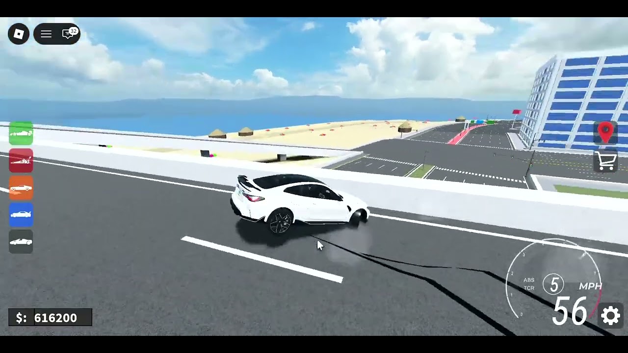 Playing roblox car ultimate and I BMW M4