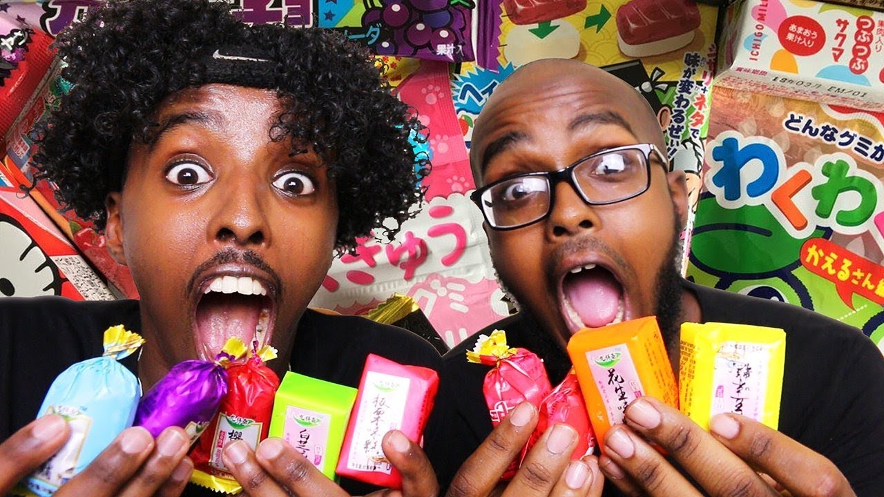 BRITISH BOYS TRYING WEIRD CHINESE CANDY!!