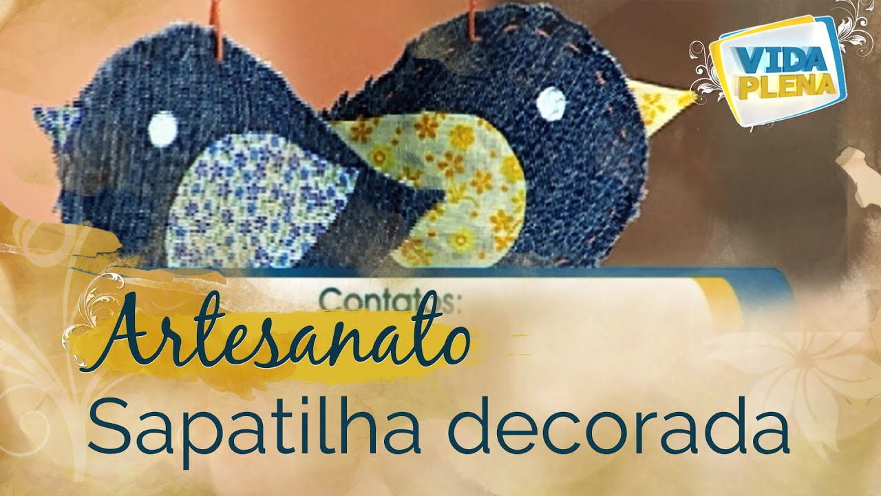 Artesanato | Como fazer chaveiro personalizado - Passarinho em Jeans