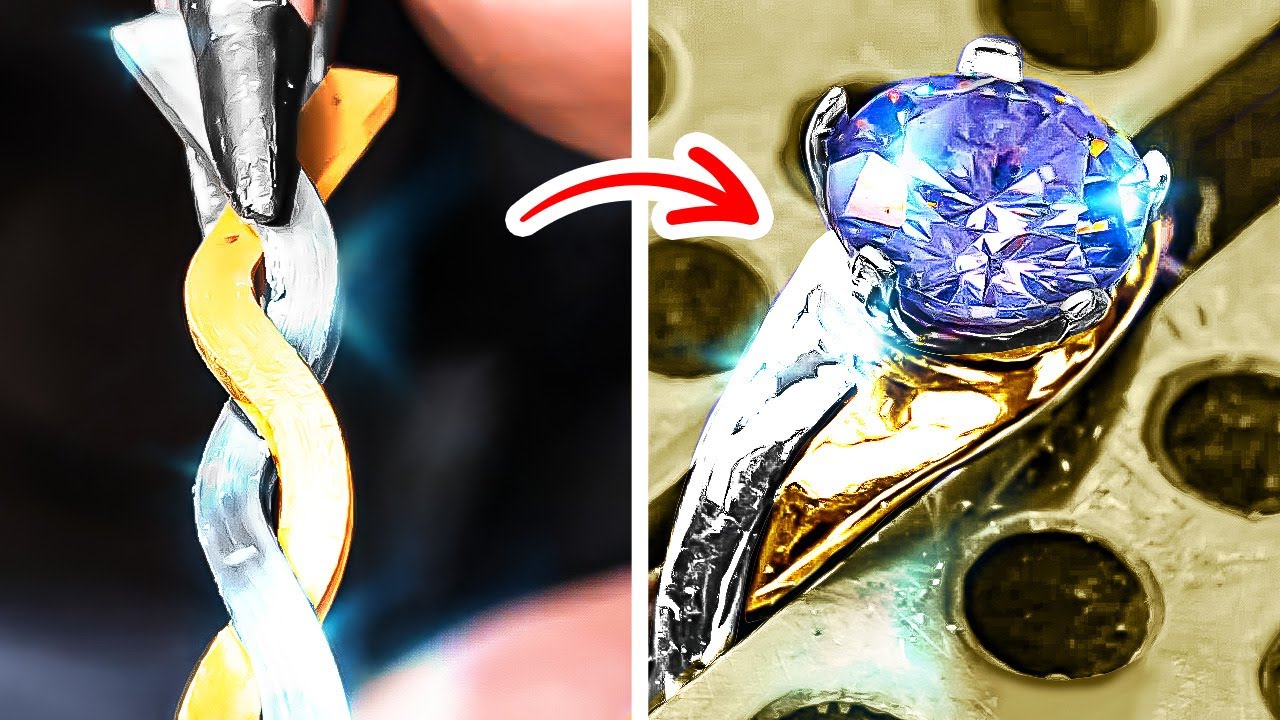 Amazing Jewelry Making 💍 DIY rings from coins, nails, wires and other junk