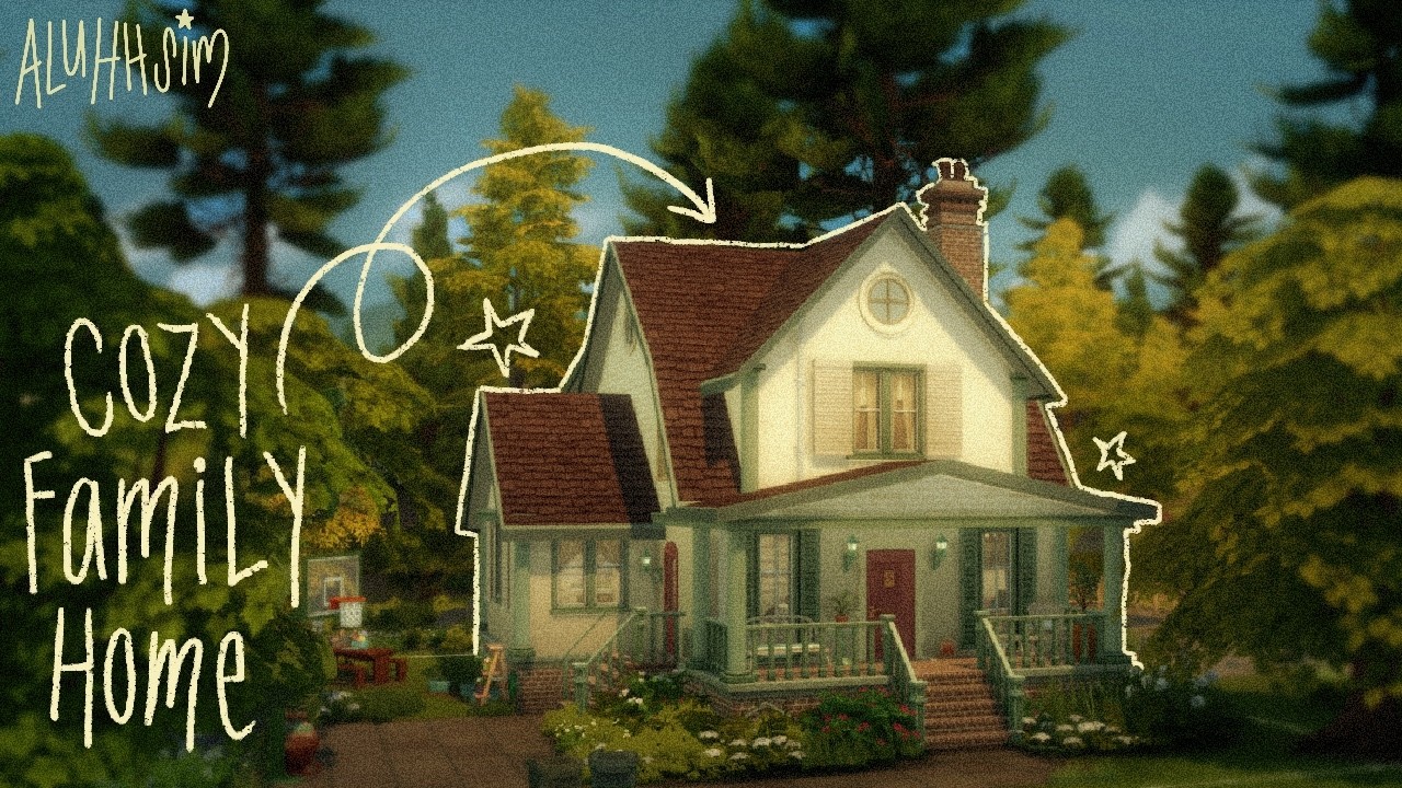Школьные годы: семейный дом с драмой!🎡🧃🌼The Sims 4: скоростная сборка с комментариями