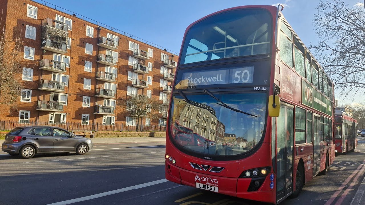 Full Route Visual | Route 50: Croydon Town Centre - Stockwell