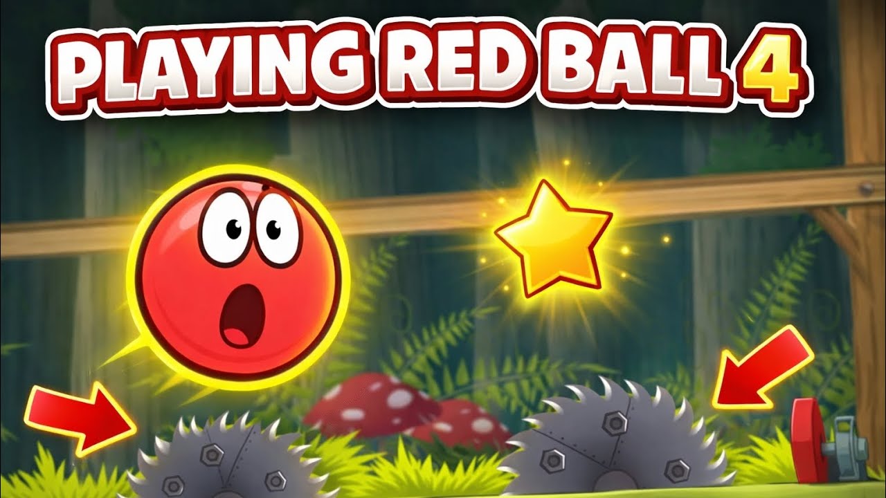 Playing Red Ball 4 – Epic Run Through Spikes and Traps! 😱