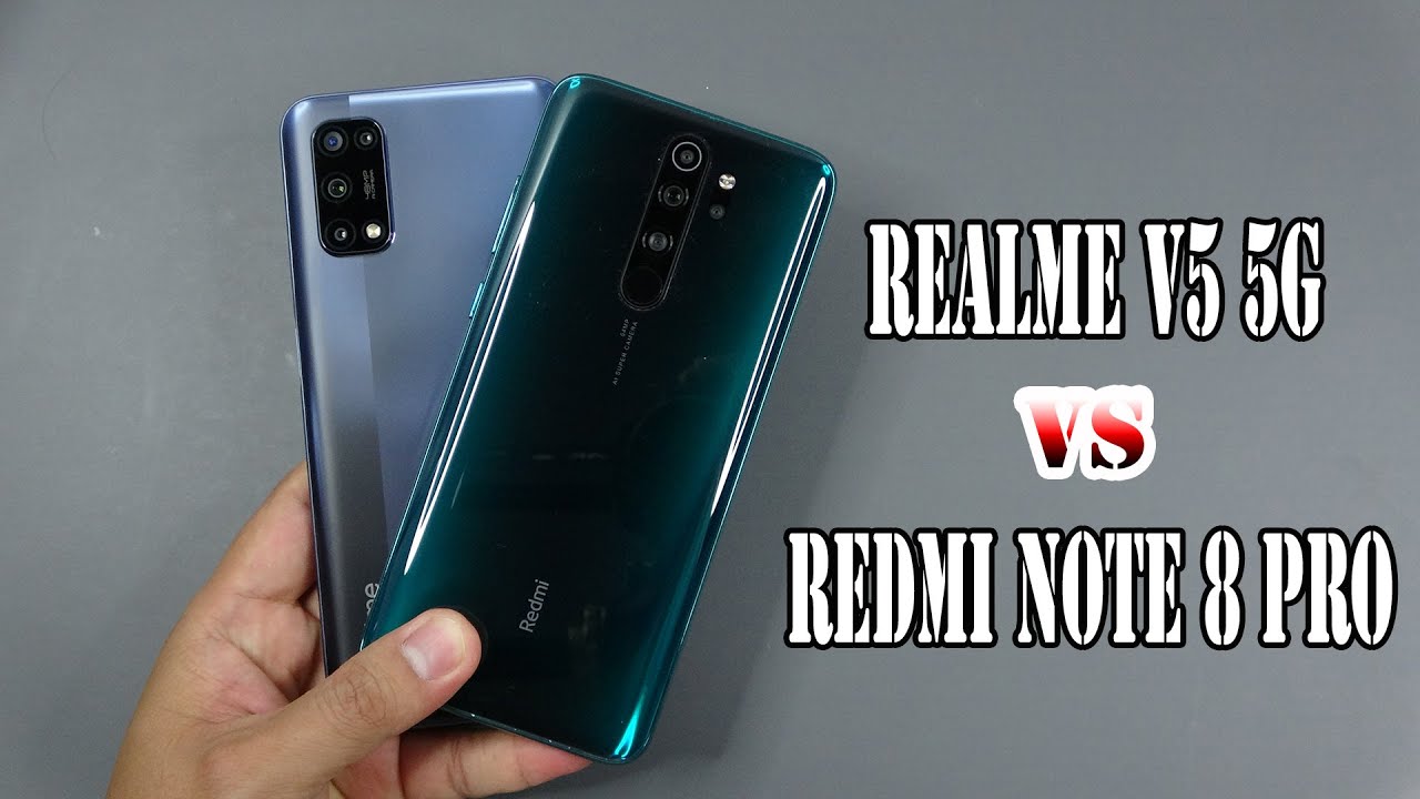 Realme V5 5G vs Xiaomi Redmi Note 8 Pro | SpeedTest and Camera comparison