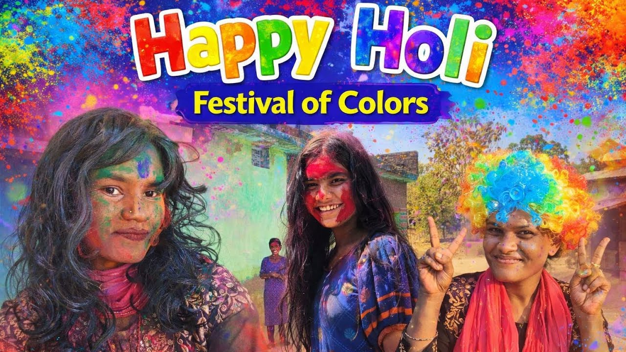 Happy Holi all friends family #cgcomedy #holitrending #neeracgvlog #funny #minivlog #youtubeshorts 