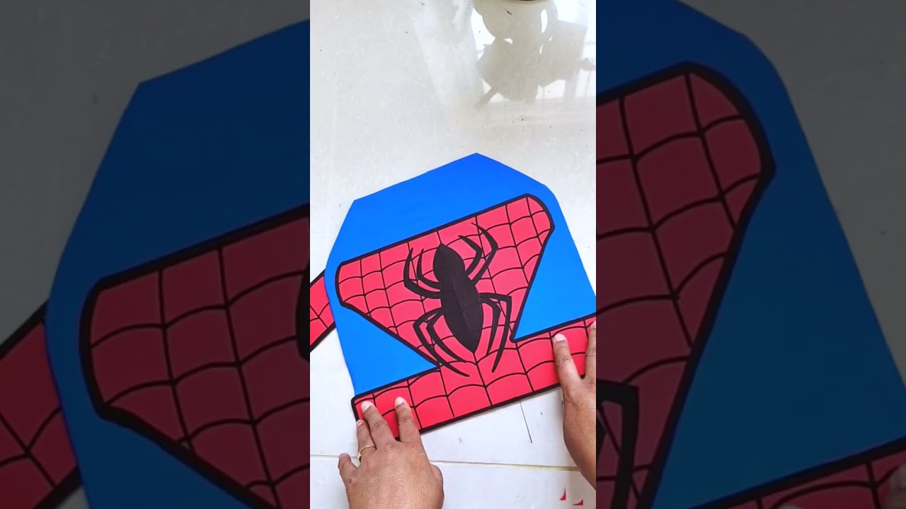 easy spiderman costume DIY | Handmade | fancy dress | Halloween | simple design | fun activities