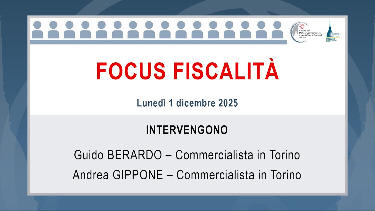 Focus Fiscalità