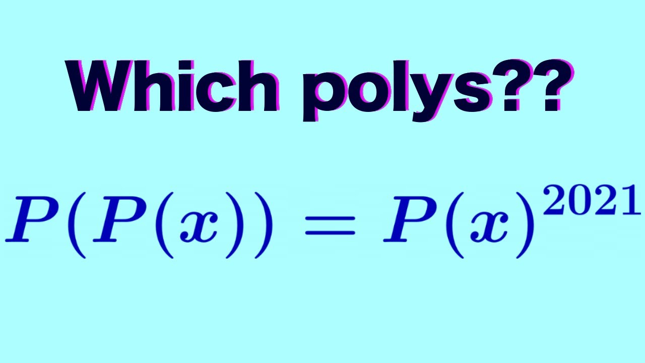 Which Polynomials Satisfy This?