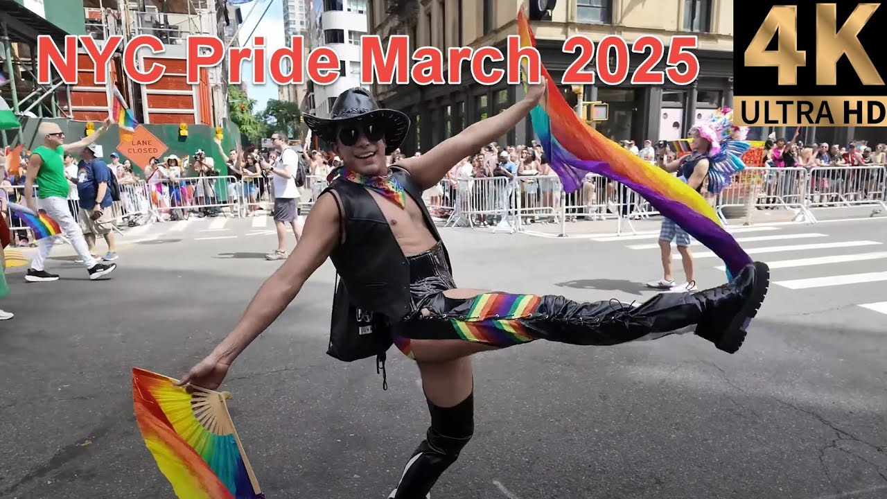 NYC Live Pride March 2025 in 4K - June 29, 2025