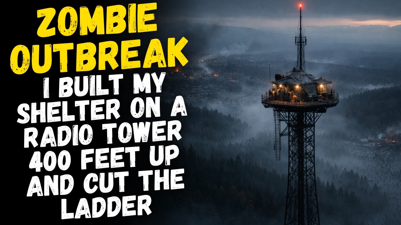 ZOMBIE OUTBREAK: I Built My Shelter on a Radio Tower 400 Feet Up and Cut the Ladder - Creepypasta