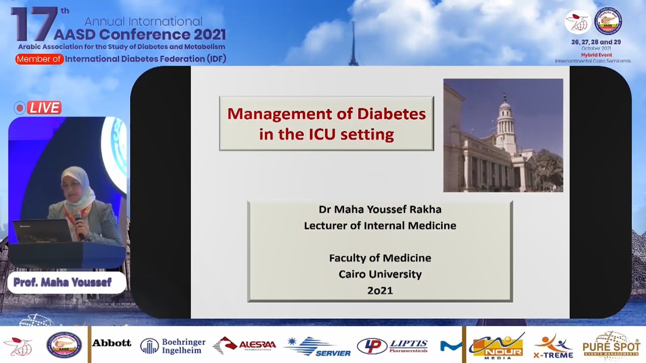 Management of Diabetes in the ICU Setting || Prof Maha Youssef