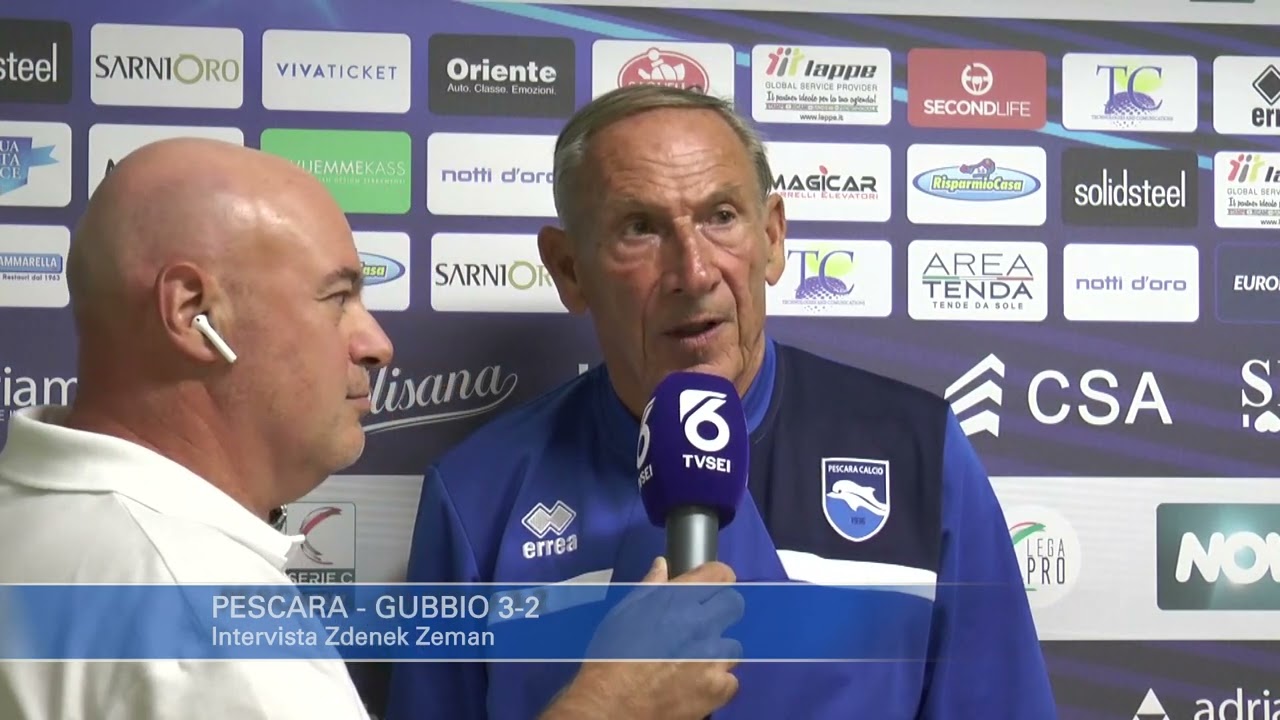 Pescara - Gubbio 3-2: Zdenek Zeman