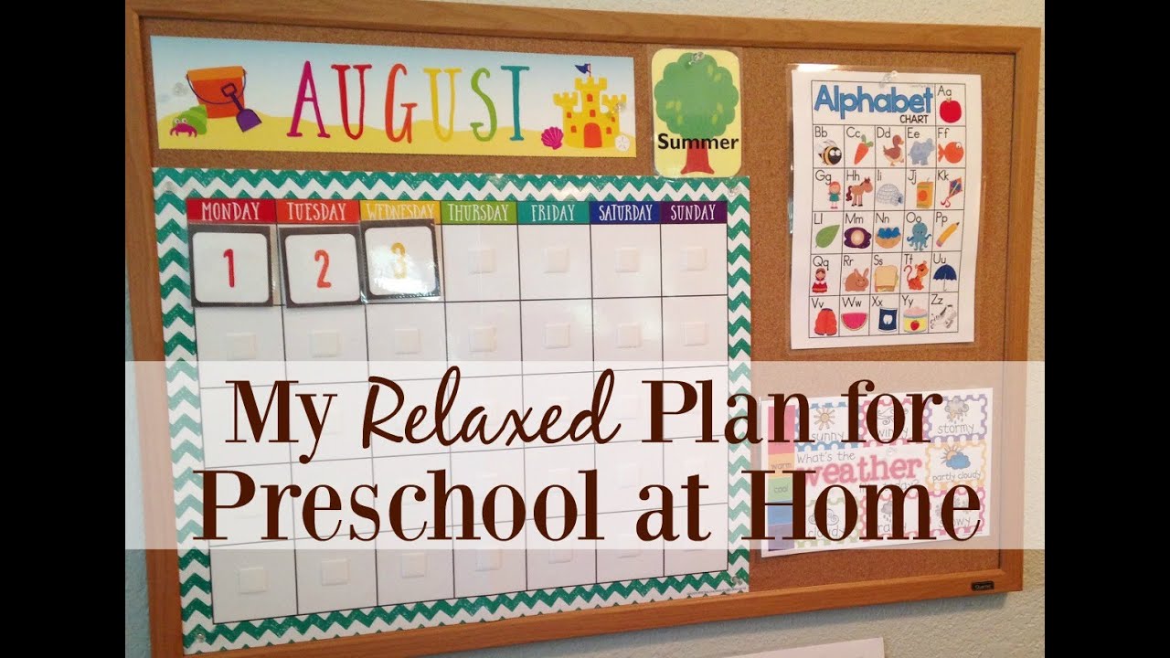 My Relaxed Plan for Preschool at Home