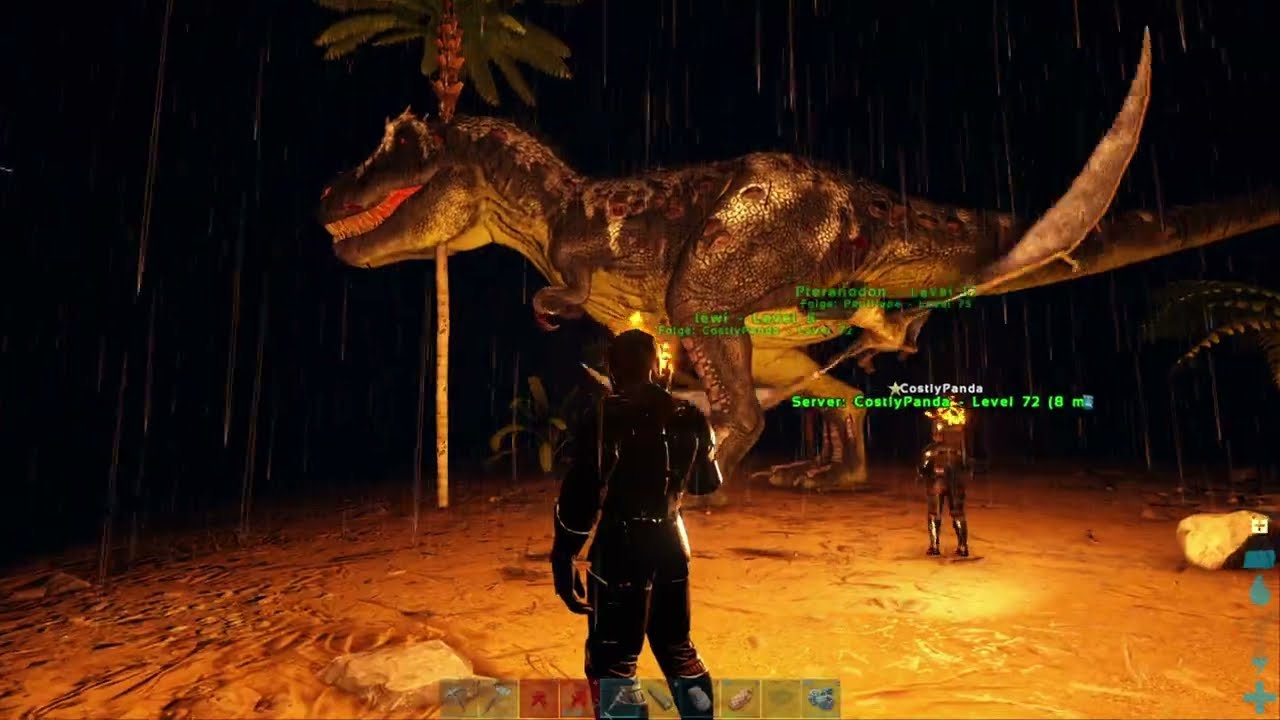 2 T-Rexe in der Basis