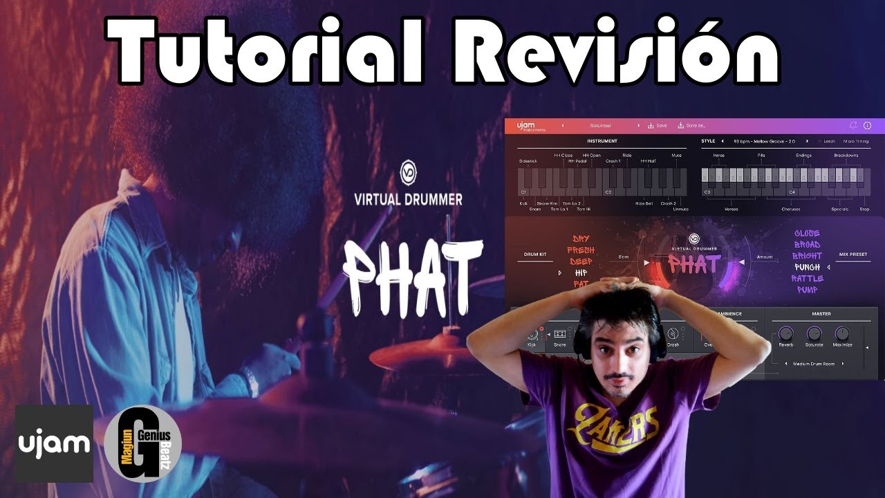 ujam Virtual Drummer PHAT 2 -  Tutorial Revisión en Español