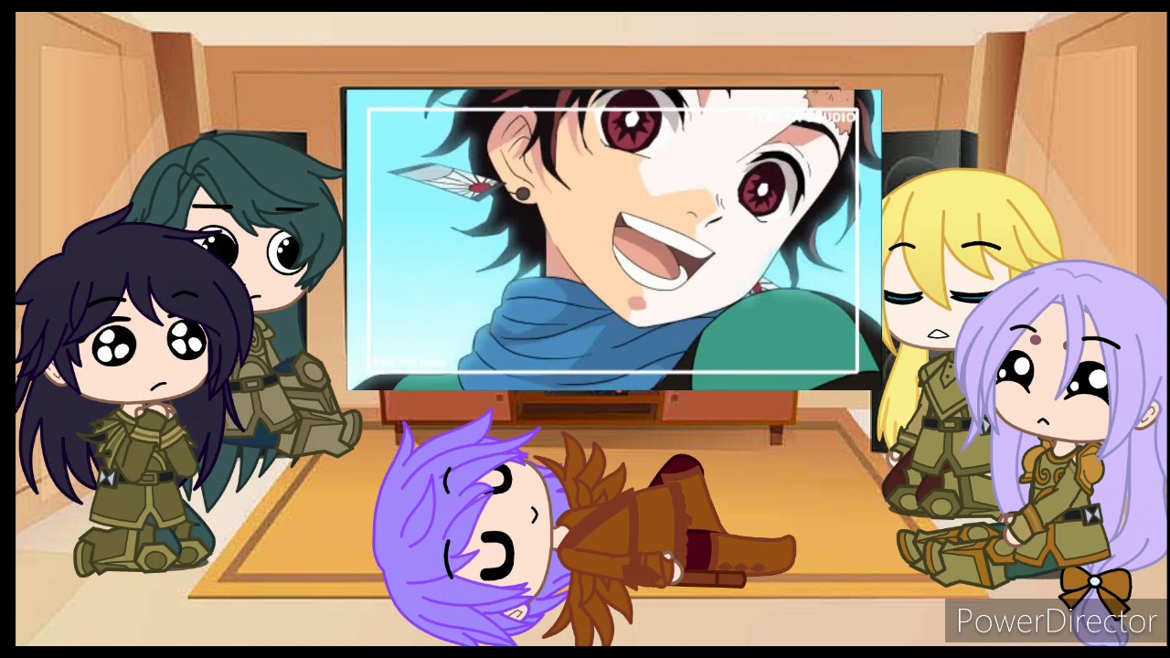Los Caballeros Dorados reaccionan Demon Slayer