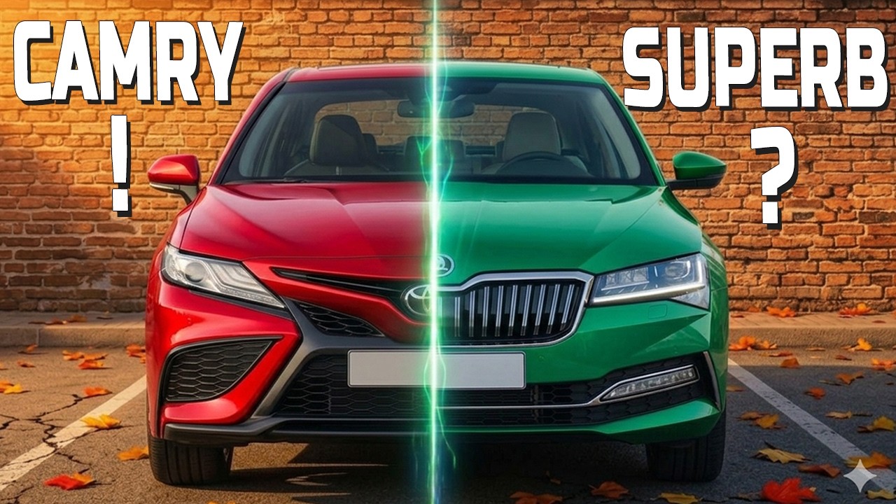 Toyota Camry против Skoda Superb |  Superb уничтожает легенду?!