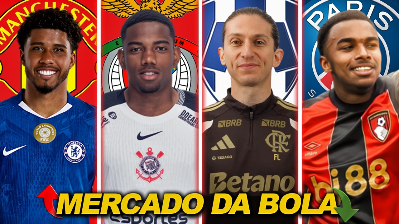 Manchester United mira Andrey, Benfica entra na disputa por André, PSG quer Kroupi, Filipe Luís E+!