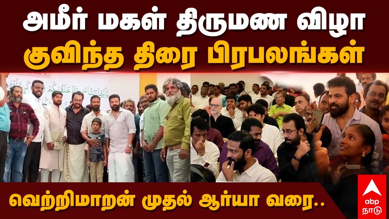 Ameer Daughter Marriage | அமீர் மகள் திருமண விழாகுவிந்த திரை பிரபலங்கள் வெற்றிமாறன் முதல் ஆர்யா வரை