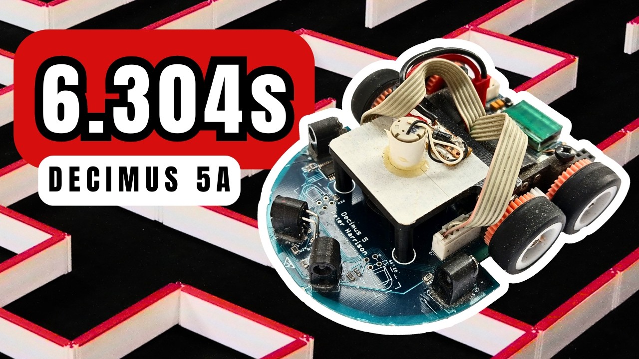 Decimus 5a Fastest UK Micromouse and winner of the UKMARS British final, summer 2023