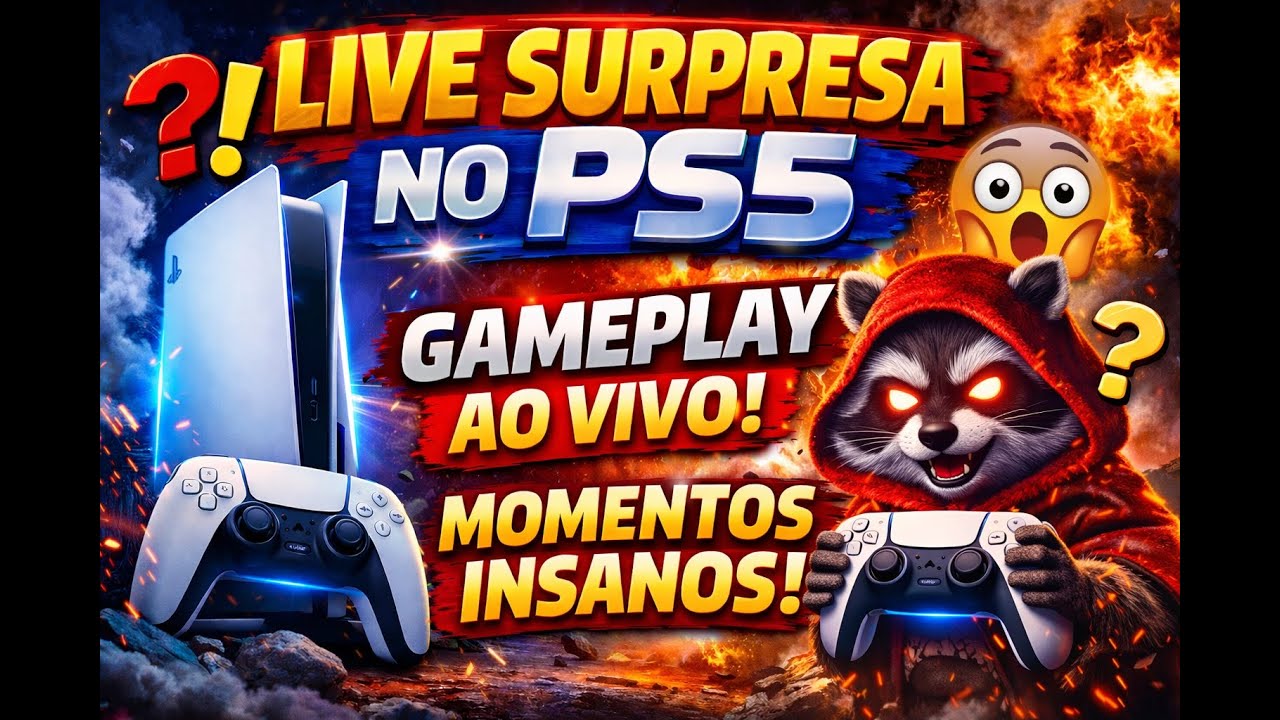NÃO SEI O JOGO… SÓ SEI QUE VAI SER INSANO 🔥 LIVE AO VIVO NO PS5