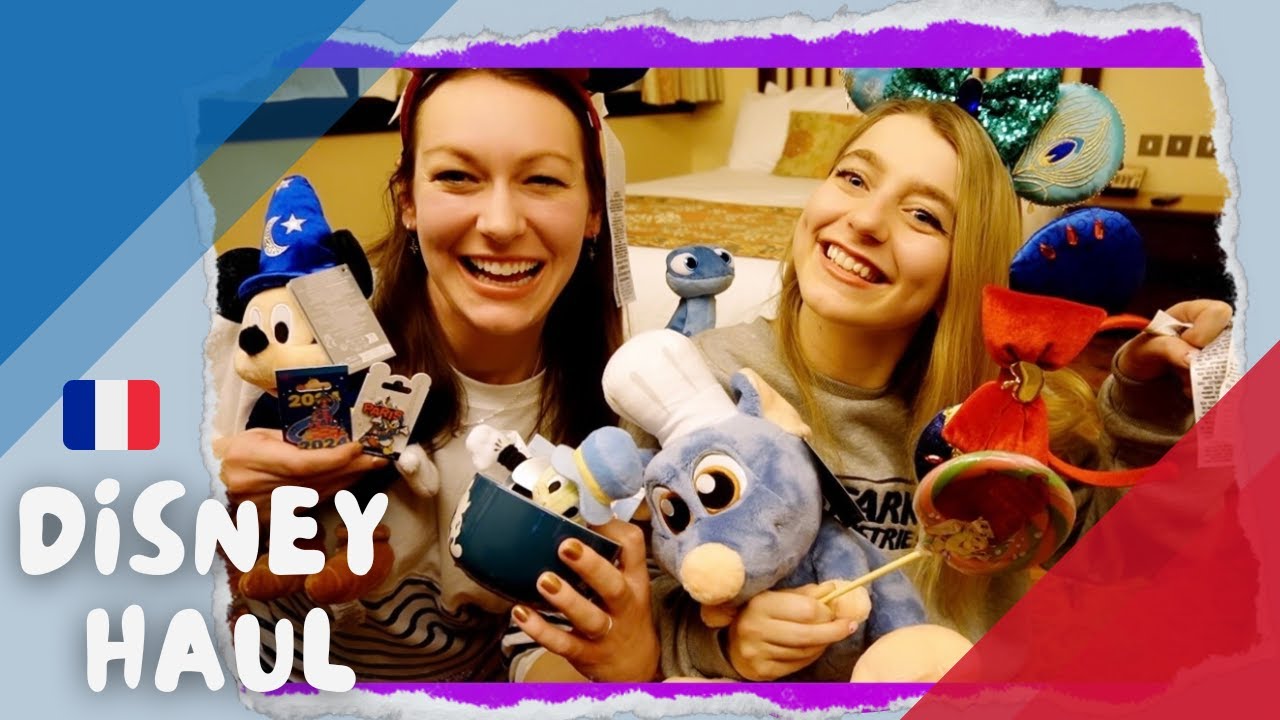 DISNEYLAND PARIS HAUL!! Everything I bought at Disney! All Merch - Pins, Plush, Home, Ears! Feb 2024