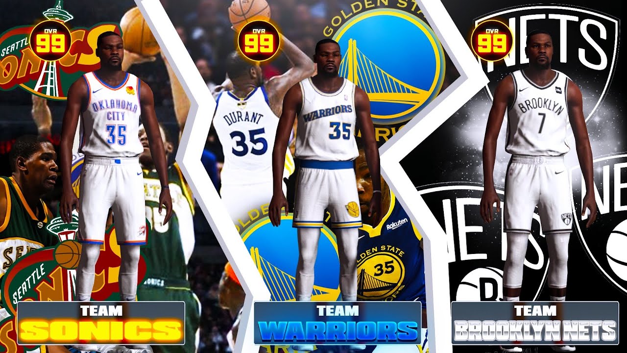KEVIN DURANTS NBA 2K20 BUILD FOR EVERY TEAM HES PLAYED ON! VOL. 2