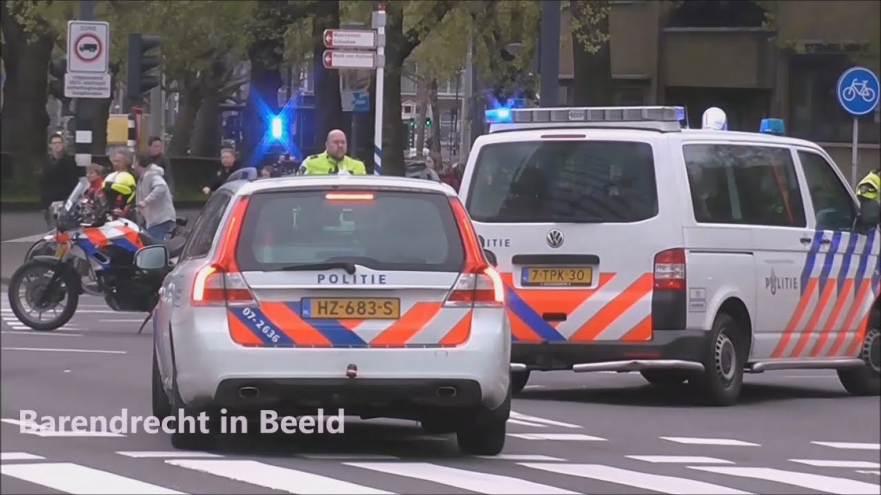 Groot spoedtransport! 10X Politie en Ambulancedienst met spoed in Rotterdam!