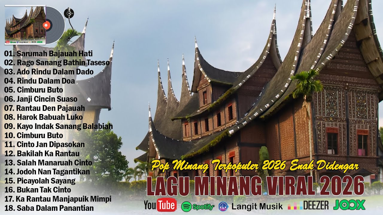 Lagu Minang Terbaru 2026 Full Album - Lagu Pop Minang Terpopuler 2026 Terbaik Sepanjang Masa
