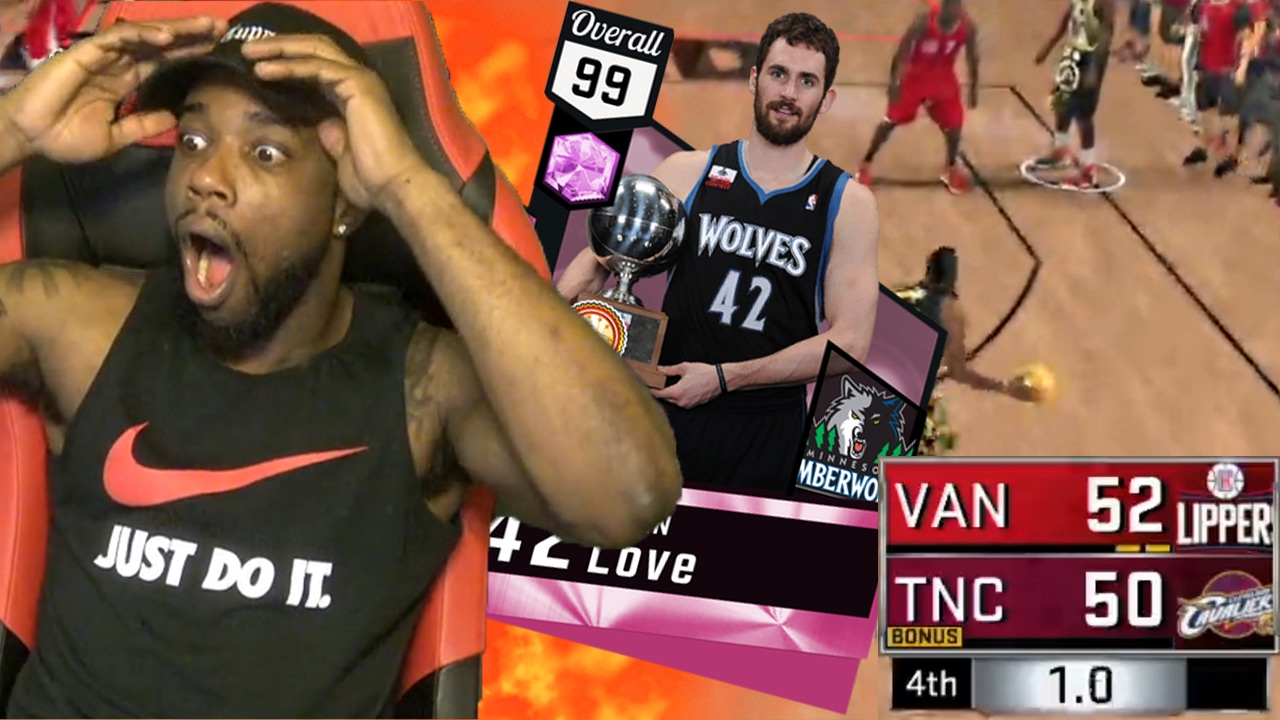 PINK DIAMOND KEVIN LOVE! DOWN BY 2! 1.0 SECONDS LEFT! LAST SHOT RAGE*WARNING*! NBA 2k17 MyTeam