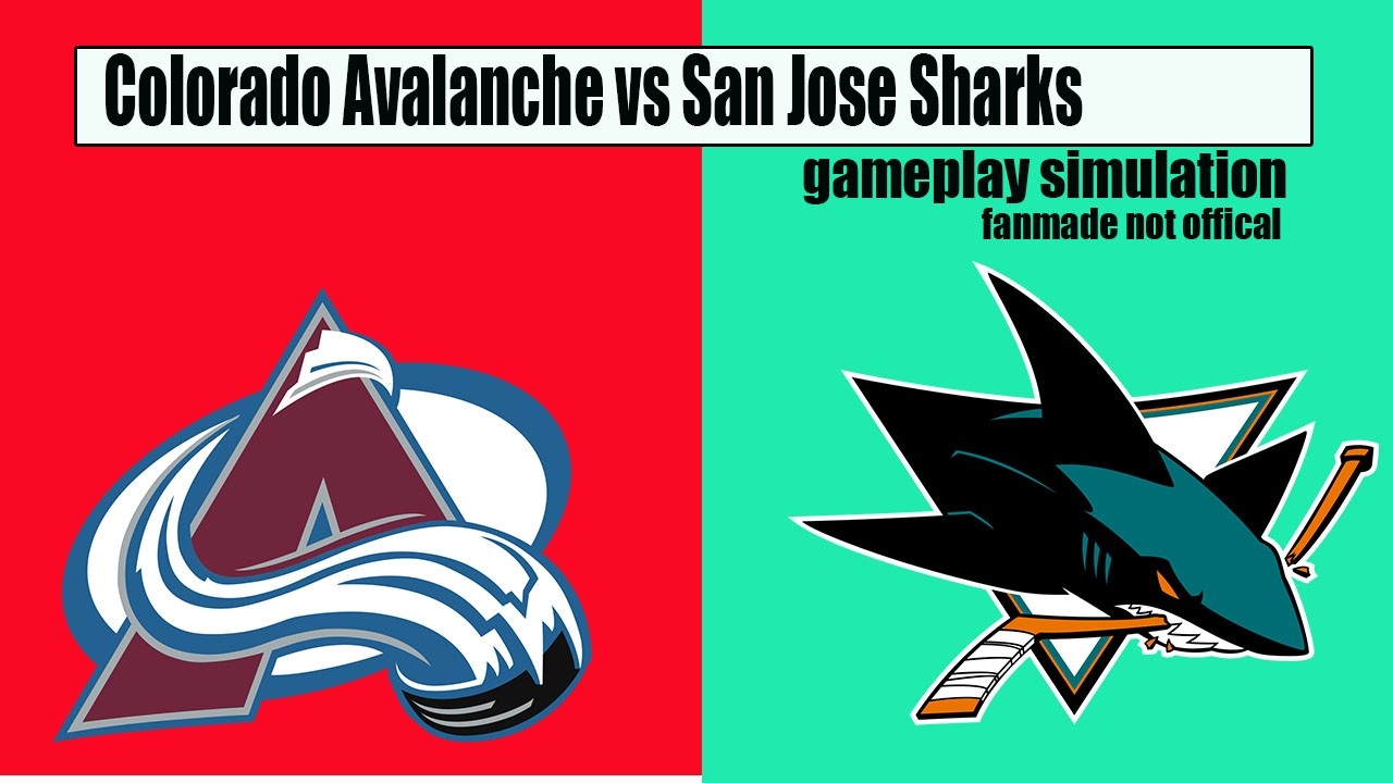 Colorado Avalanche vs San Jose Sharks | NHL Gameplay Simulation | Fan-Made
