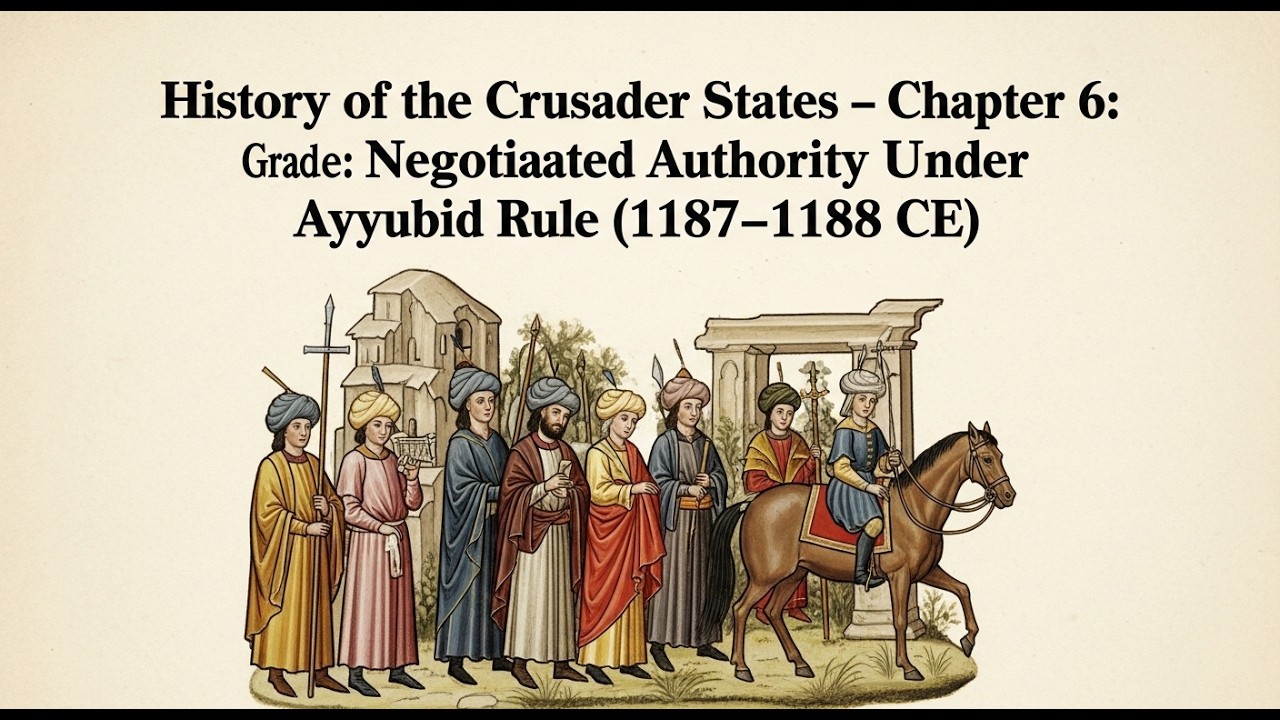History of the Crusader States – Chapter 6: Negotiated Authority Under Ayyubid Rule (1187–1188 CE)