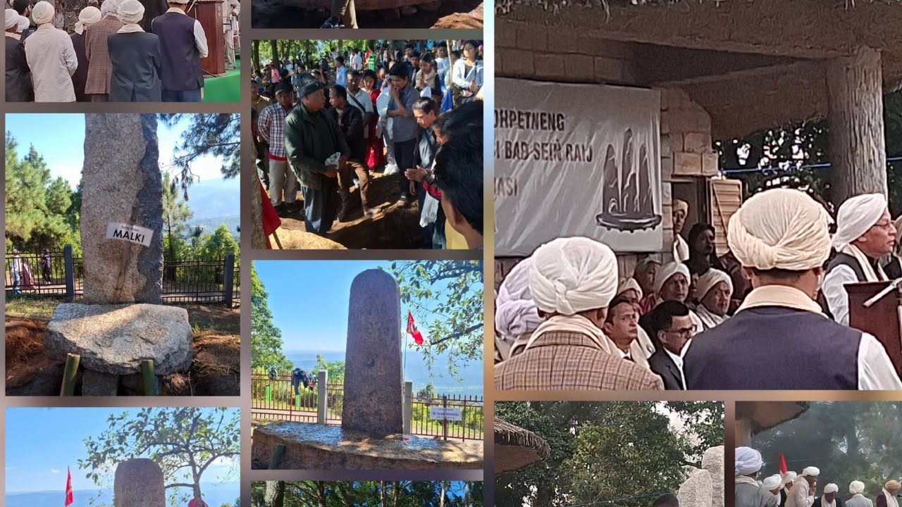 Seng Khasi Seiñ Raij Erected Monolith at Lum Sohpetbneng #Sengkhai125yearsCelebration 
