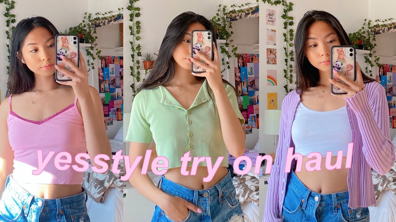 $200 YESSTYLE CLOTHING TRY ON HAUL💚 *cute but affordable*