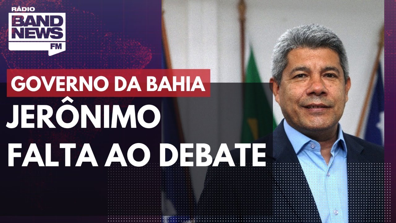 Jerônimo falta ao debate para o governo da Bahia e ACM Neto acusa rival de “desrespeito”