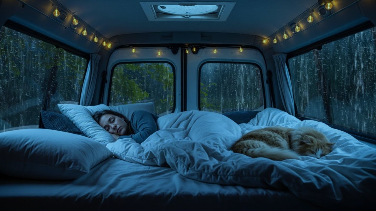 Rain Sounds for Sleeping - Soothing Rain & Gentle Thunder Relax for Fast Sleep, Remove Insomnia