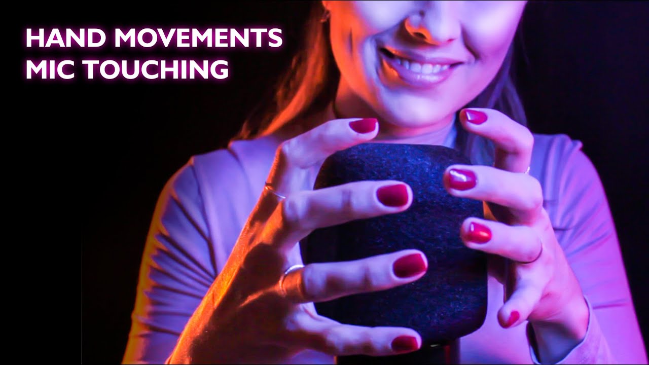 ASMR DELICATE HAND MOVEMENTS AND MIC TOUCHING FOR 1 HOUR! ASMR MIC TAPPING, GENTLE ASMR   NO TALKING