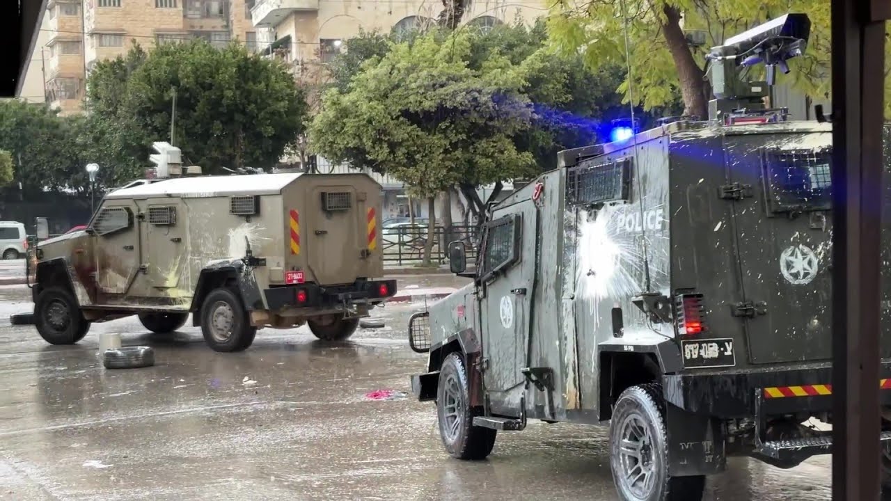 مشاهد من عدوان قوات الاحتلال الإسرائيلي على مدينة نابلس بالضفة الغربية