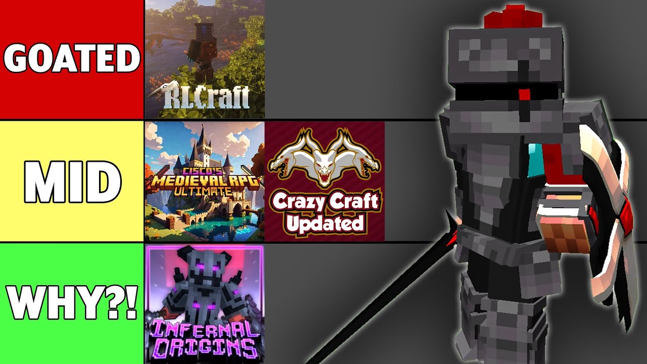 Ranking Every Single Popular Minecraft Modpacks (Tier List)