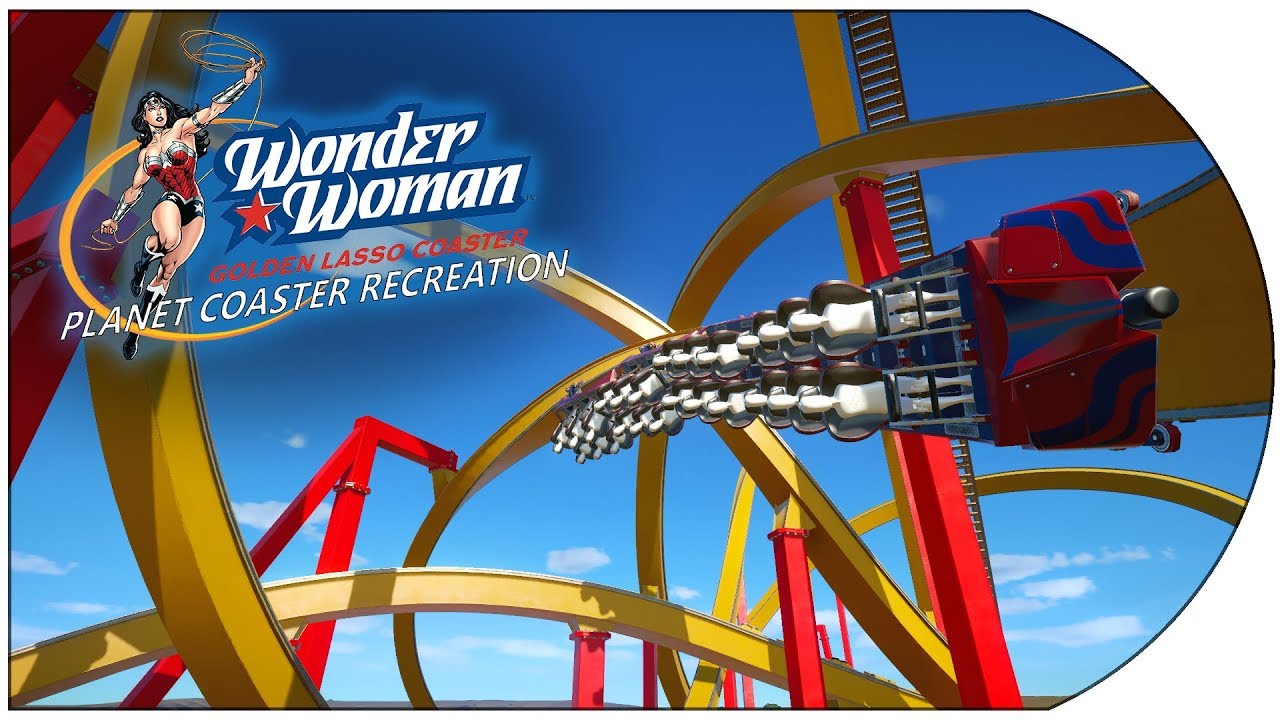 Planet Coaster - Recreations 16 - Wonder Woman Golden Lasso -Six Flags Fiesta Texas - USA