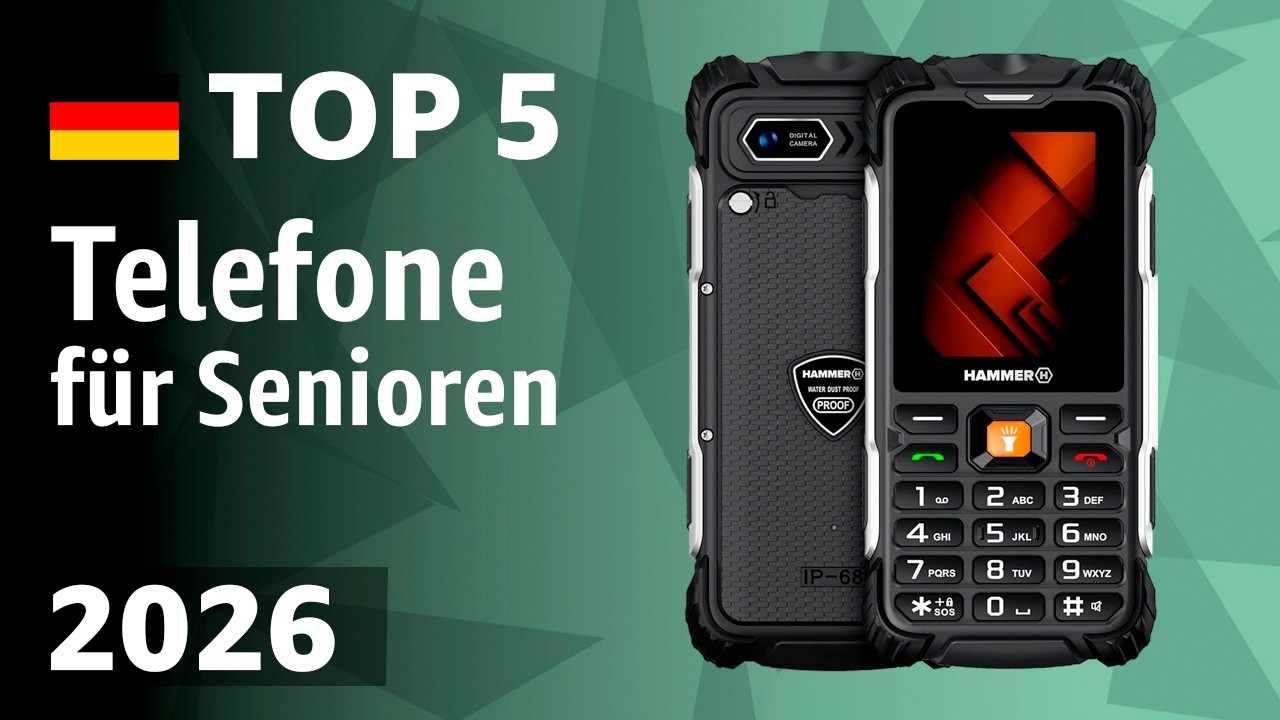 TOP-5: Die besten Telefone f&uuml;r Senioren [Tasten- und Smartphones] &ndash; Test 2026!